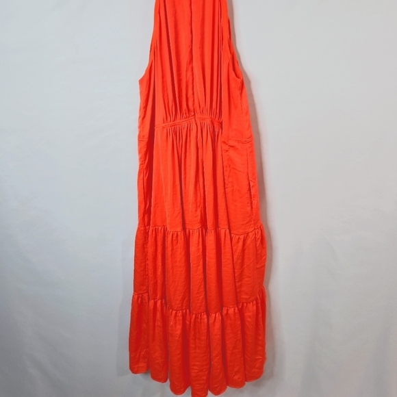 Elie Tahari Orange Maxi Dress Size 16 - Picture 7 of 11